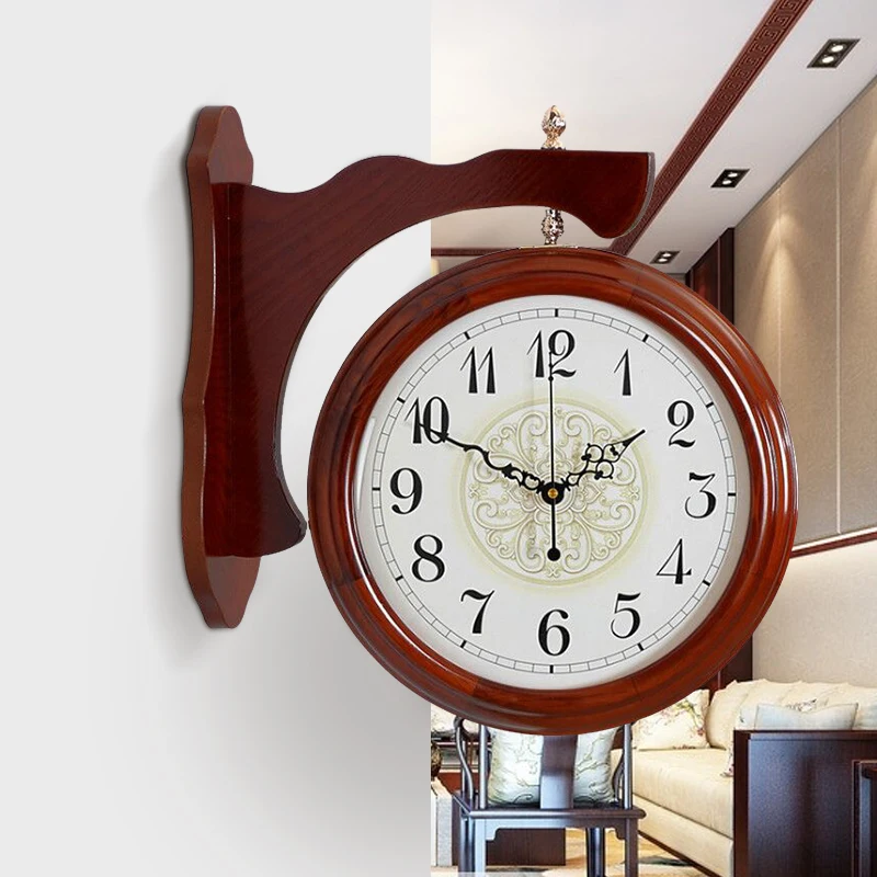 

Nordic Modern Wall Clock Living Room Minimalist Solid Wood Wall Clock Large Modern Design Gift Ideas BB50WC