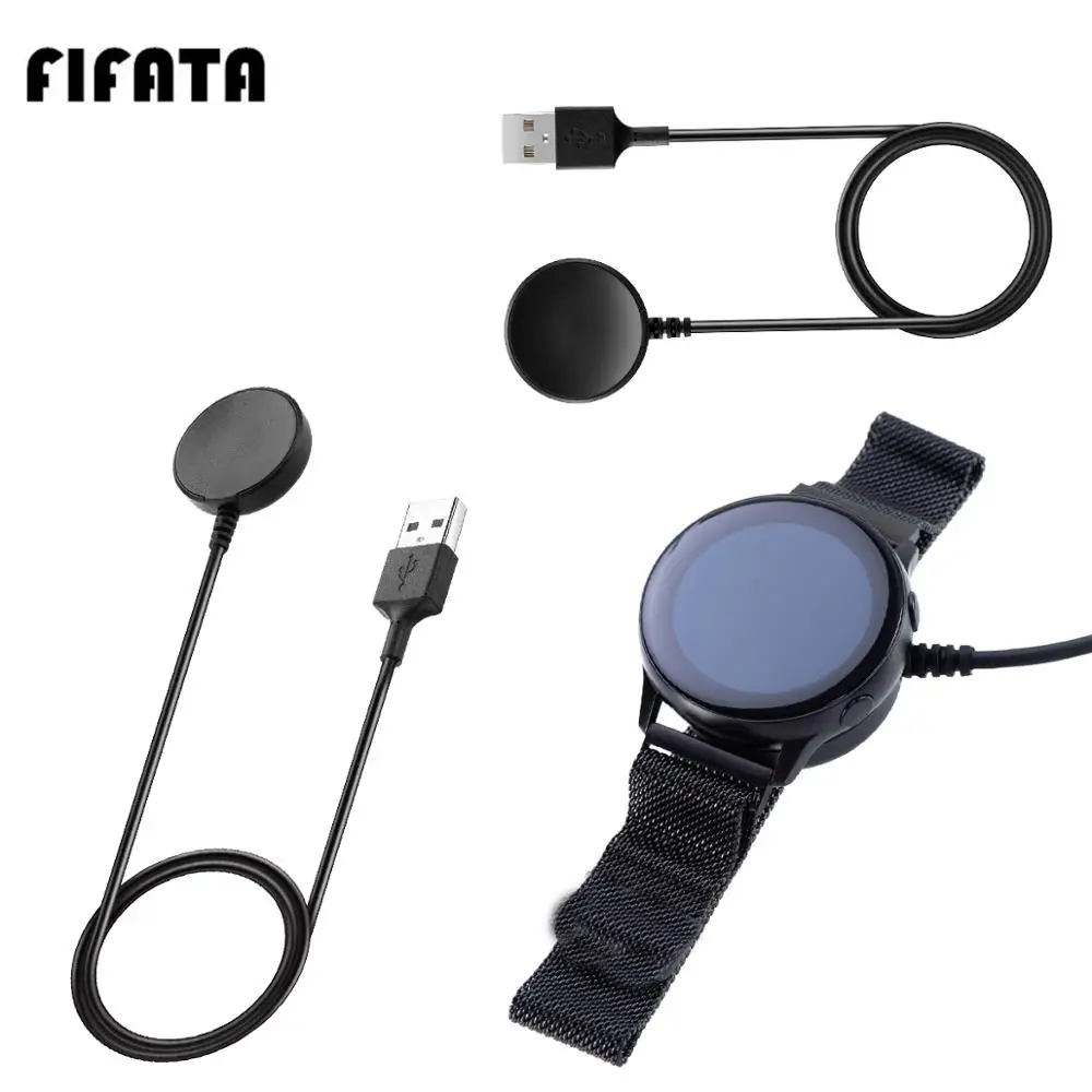 

FIFATA 1M Fast Charging Wireless Charger For Samsung Galaxy Watch 3 41mm/45mm For Samsung Galaxy Active 2/1 Watch Charging Cable