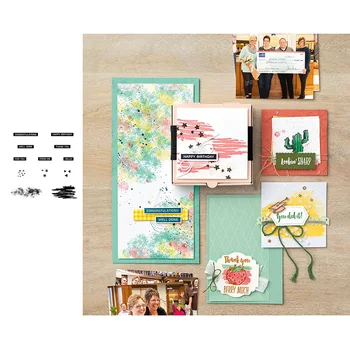

CH background Clear Silicone Stamp Seal Yourself Scrapbooking Album Sheets Decorative Clear Stamp Card Decor