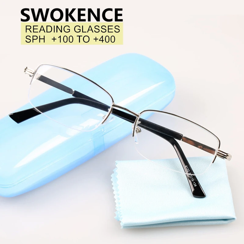 SWOKENCE Reading Glasses SPH +0.5 +0.75 +1.0 +1.25 +1.5 to +4.0 Men