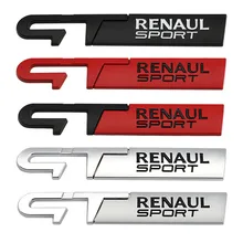Car Sticker Emblem Decal for Renault GT Sport Logo Clio Scenic laguna Logan Megane Koleos Sandero Safrane VelSatis Arkana Espace