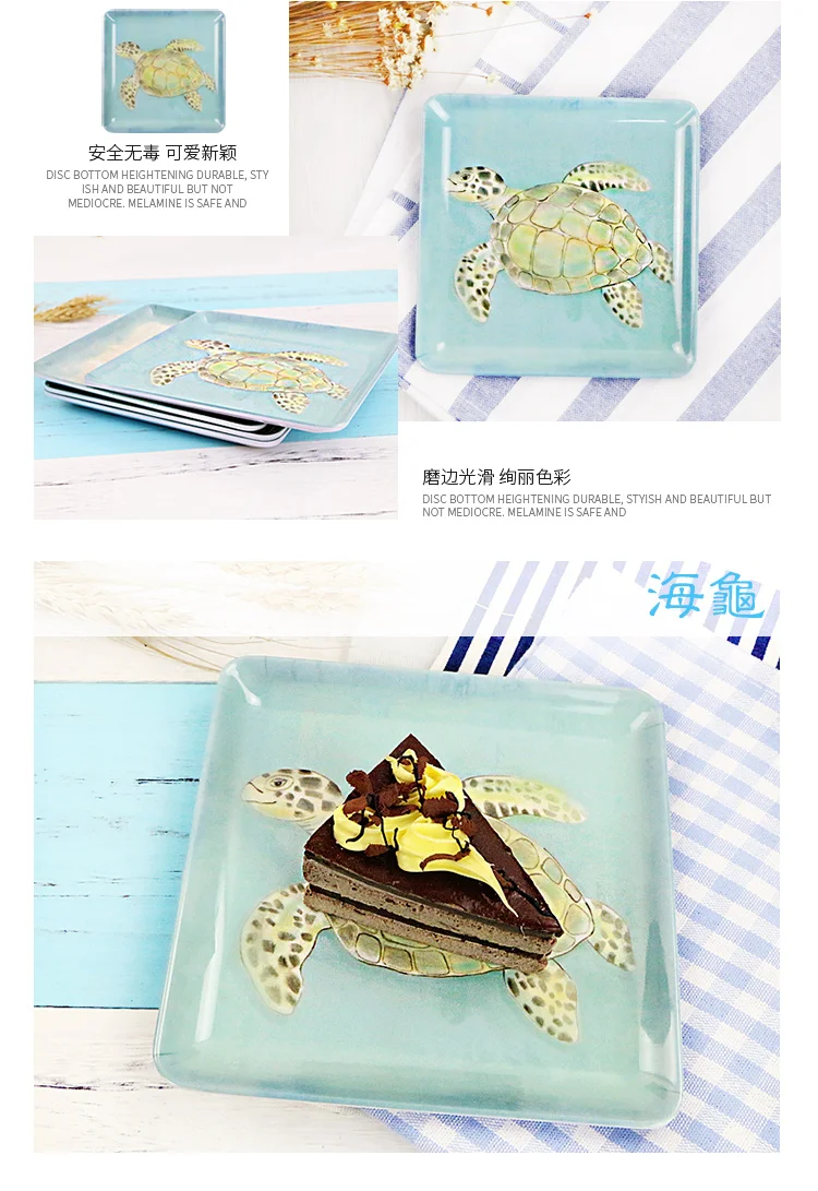 Dessert& Bread Plates Anti Shock Tableware Dessert Plate Sets Fruit Sauce Dishes and Plates sets Dessert& Bread Plates