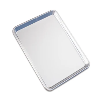 

Silvery Rectangular Aluminum Alloy Cake Baking Tray Safe and Environmentally Friendly HFing