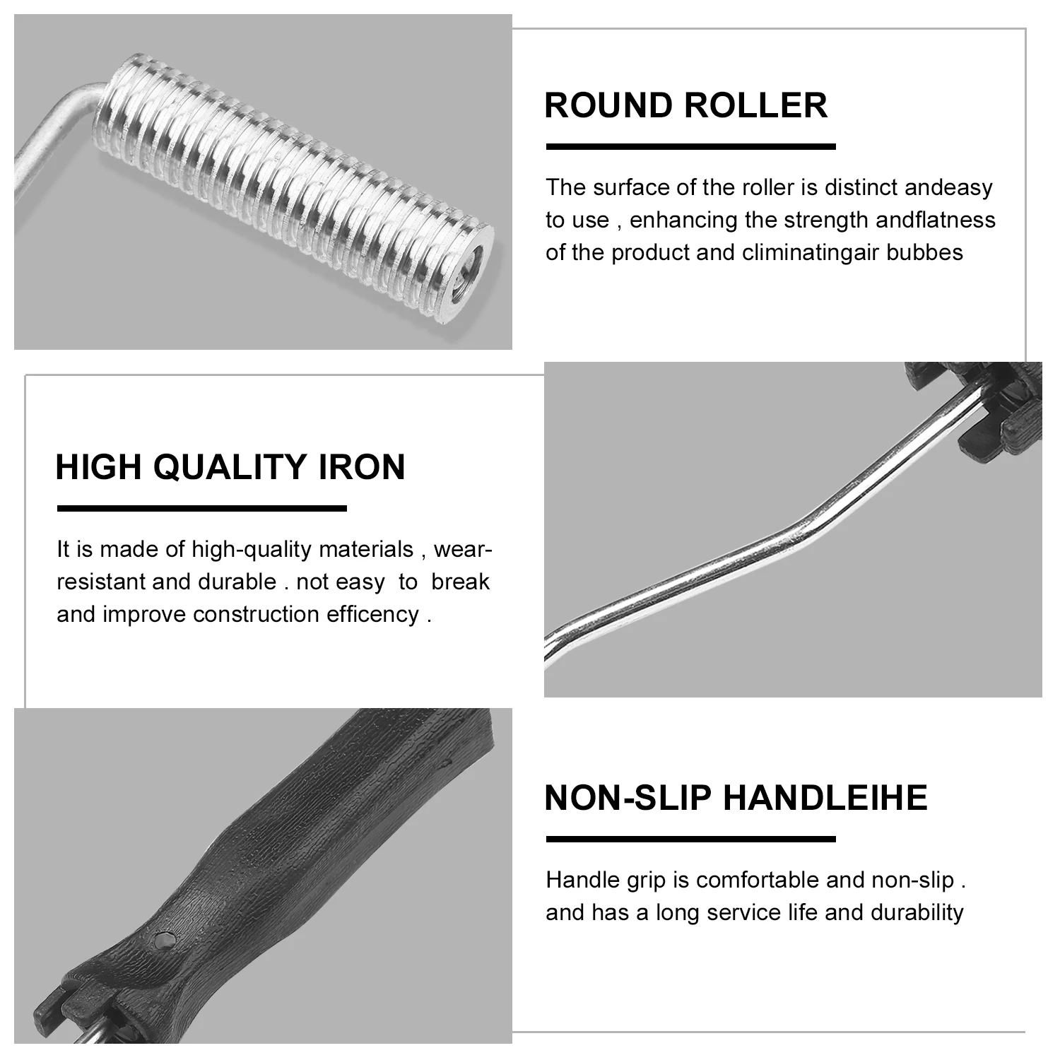 Roller Tools Kit 3pcs Fiberglass Bubble Paddle Tool Laminating Paint Roller Kit For Mold Resin Fiberglass Resin Tub