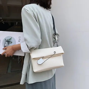 

2019 Vintage Chic Messenger Bag Simple Wide Shoulder Belt Single Shoulder Bag Small Bag Women's New Bag In Summer