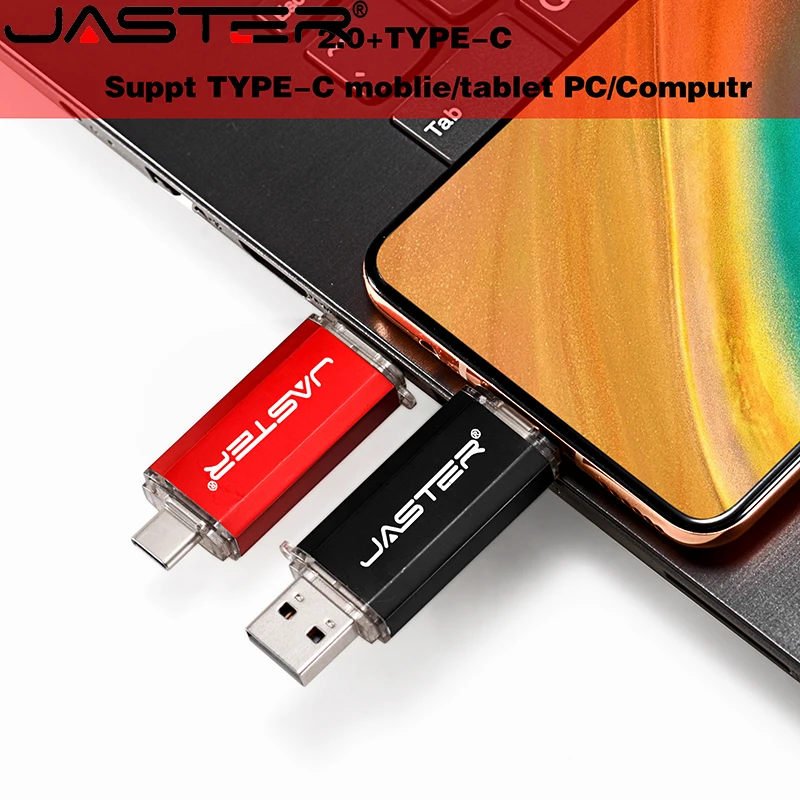 JASTER Super Mini TypeC 2. 0 USB flash drive Pen Drive high quality 4GB 8GB 16GB 32GB 64GB 128GB Pendrive for Type-C device