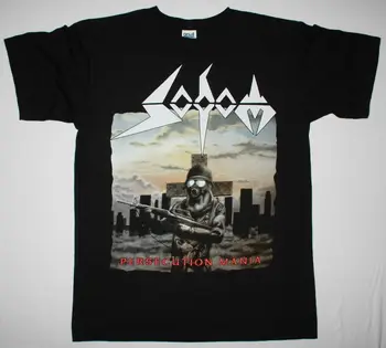 

SODOM PERSECUTION MANIA GERMAN THRASH METAL KREATOR DEATHROW NEW BLACK T-SHIRT