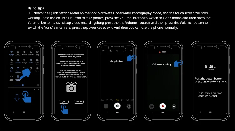 Ulefone Armor 5S водонепроницаемый IP68 прочный мобильный телефон MT6763 Otca Core Android 9,0 4 Гб 64 Гб Беспроводная зарядка NFC 4G LTE смартфон