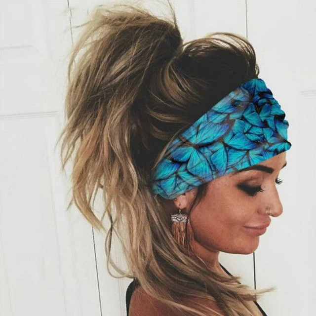 10 Styles Women Stretch Wide Headwrap Sports Running Bandage Hair Bands Yoga Fitness Turban Elastic Headband