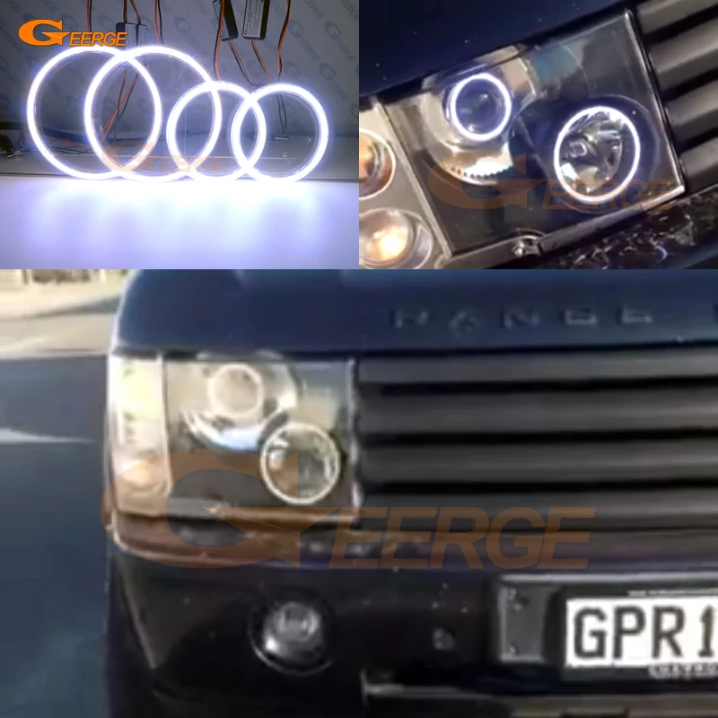 Для Land Rover Range L322 2002 2003 2004 2005 ксеноновые фары отличные ультра яркие COB led Ангельские