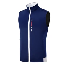 Новая мужская жилетка для гольфа куртка осень зима без рукавов Одежда для гольфа ветрозащитный водонепроницаемый жилет Жилетка для гольфа на молнии