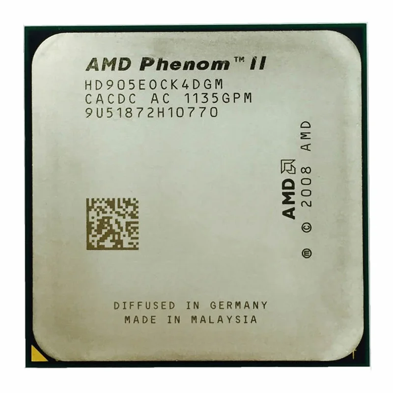 

Процессор AMD Phenom II X4 905E, 2,5 ГГц, 65 Вт, разъем AM3