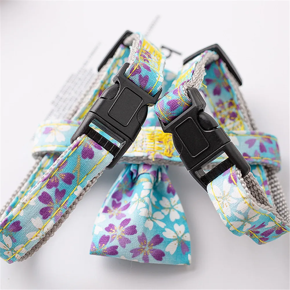 Pet Cat Adjustable Harness Vest Walking Lead Leash For Puppy Cats Collar Polyester Mesh Harness For Small Medium Shorthair Pets