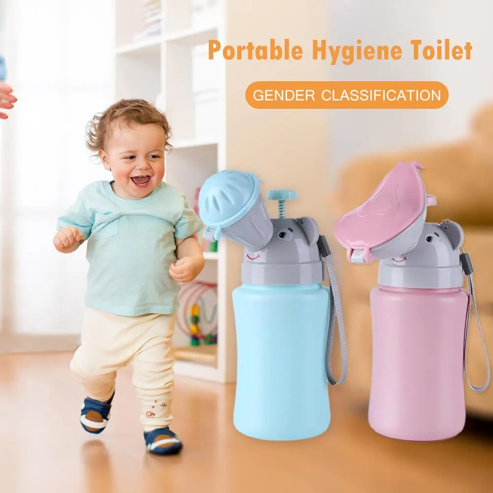 Orinal de viaje portátil y práctico para bebé, orinal para niños, para niña, niño, inodoro, urinario para vehículo