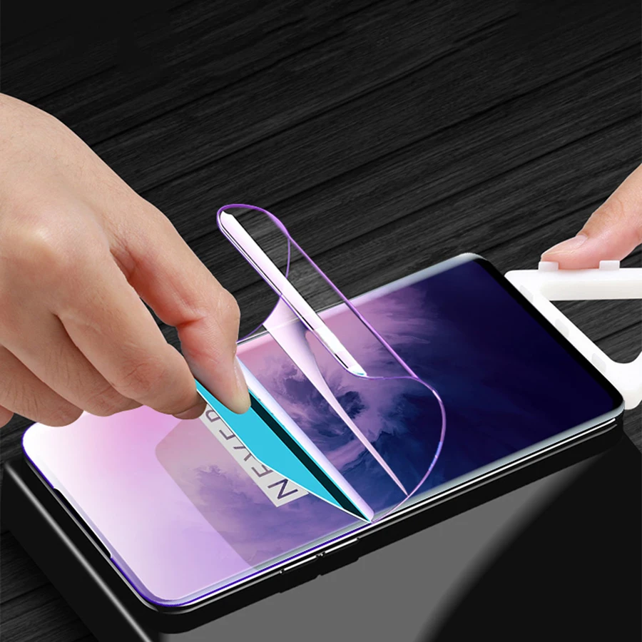 Передняя+ задняя 21D Защитная пленка для экрана премиум класса для Oneplus 7 7T Pro 6T 1+ 6T Прозрачная мягкая Гидрогелевая пленка из ТПУ Oneplus 5T 5 3T