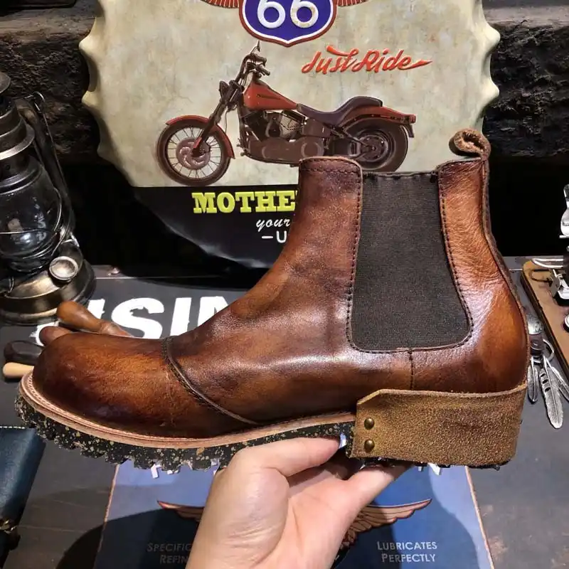 vintage chelsea boots mens