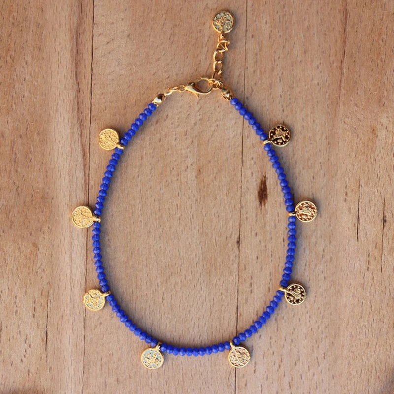

Crystal Beaded Necklace Fashion Wild Women Bohemian Charm Neck Choker 2022 Summer Ethnic Style Stackable Accessory Gift For Girl
