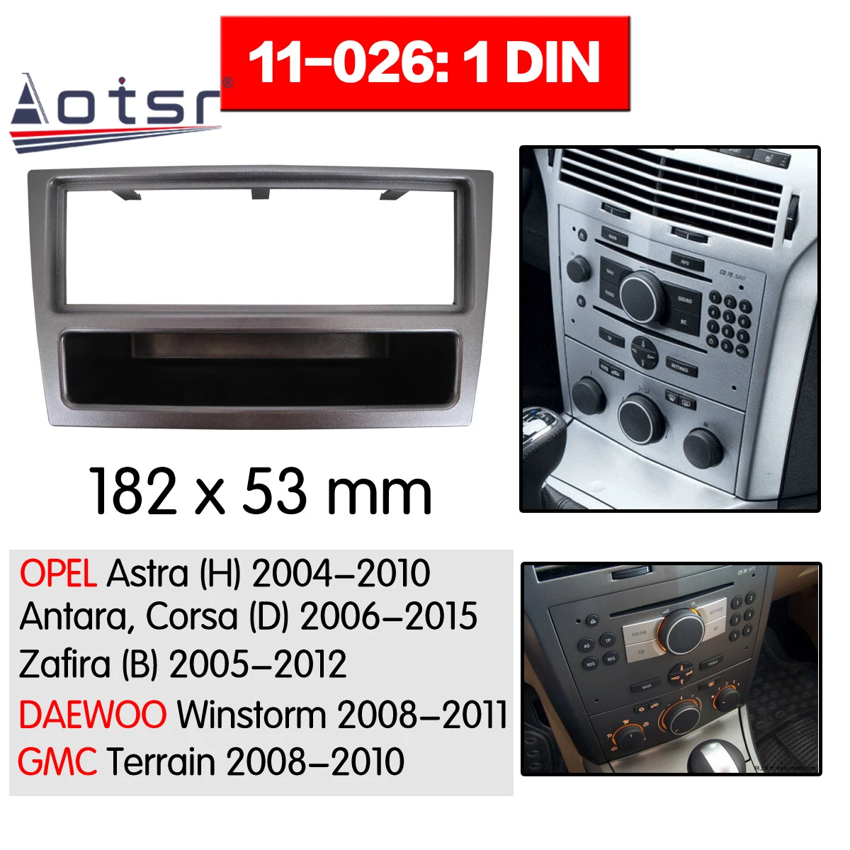 

Car Radio frame Audio Fascia 1 Din Car Stereo Radio DVD Player Fascia Panel Plate Frame For OPEL Agila Tigra Astra For Corsa