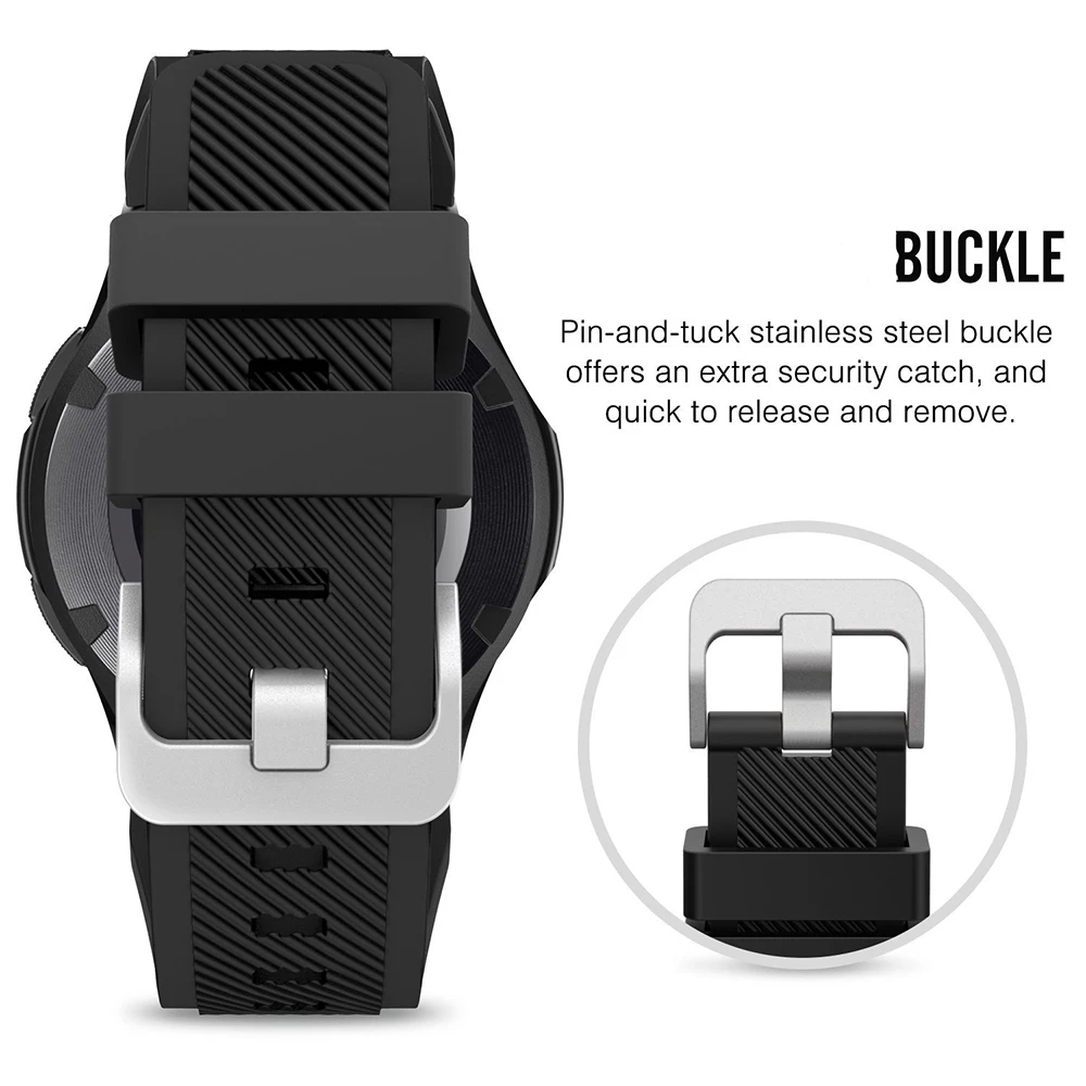 22 мм силиконовый ремешок для samsung Galaxy Watch 46 мм высококачественный спортивный ремешок для samsung gear S3 Frontier/классические часы huawei Gt