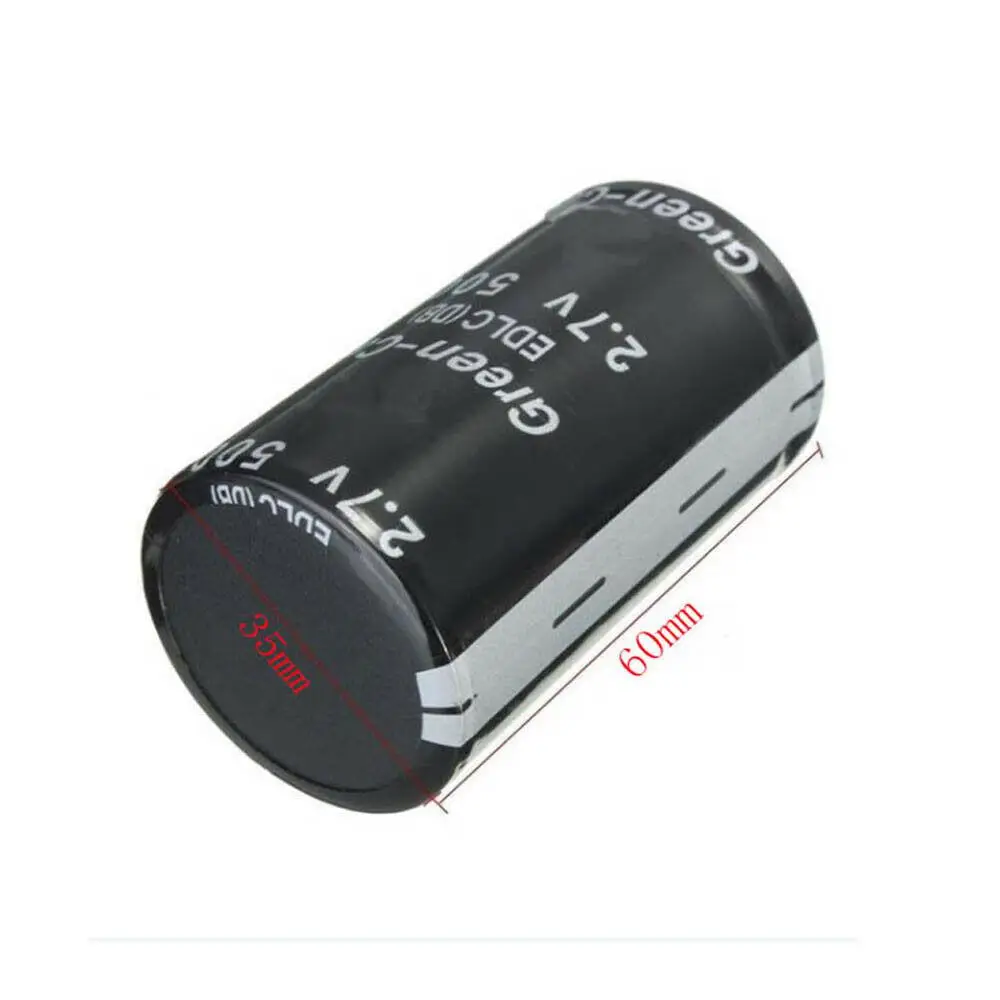 1 шт. Черный 2,7 V двухслойный конденсатор 500F 35*60 мм