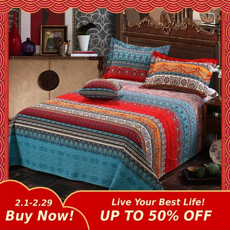 Mihe Bohemian Retro Comforter Bedding Sets Mandala Duvet Cover Set