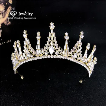 

CC Wedding Crown Tiara Women Hair Ornaments Engagement Party Accessory for Bridal Crowns Bridesmaids Princess Jewelry Charm YQ22