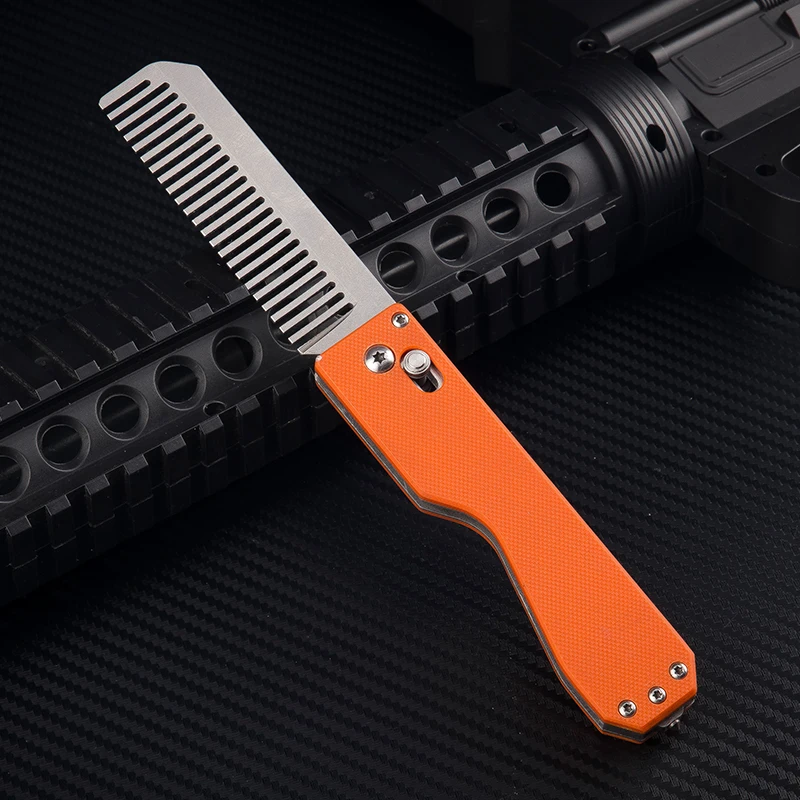 EDC Складная тактическая расческа Вольфрамовая стальная головка для самозащиты Личная безопасность многофункциональный инструмент оборудование расческа инструменты для выживания