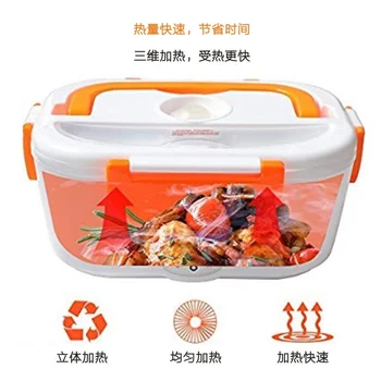 

220V European standard round insert Portable Electric Heating Lunch Box, Food Heater Portable Lunch Containers Warming Bento