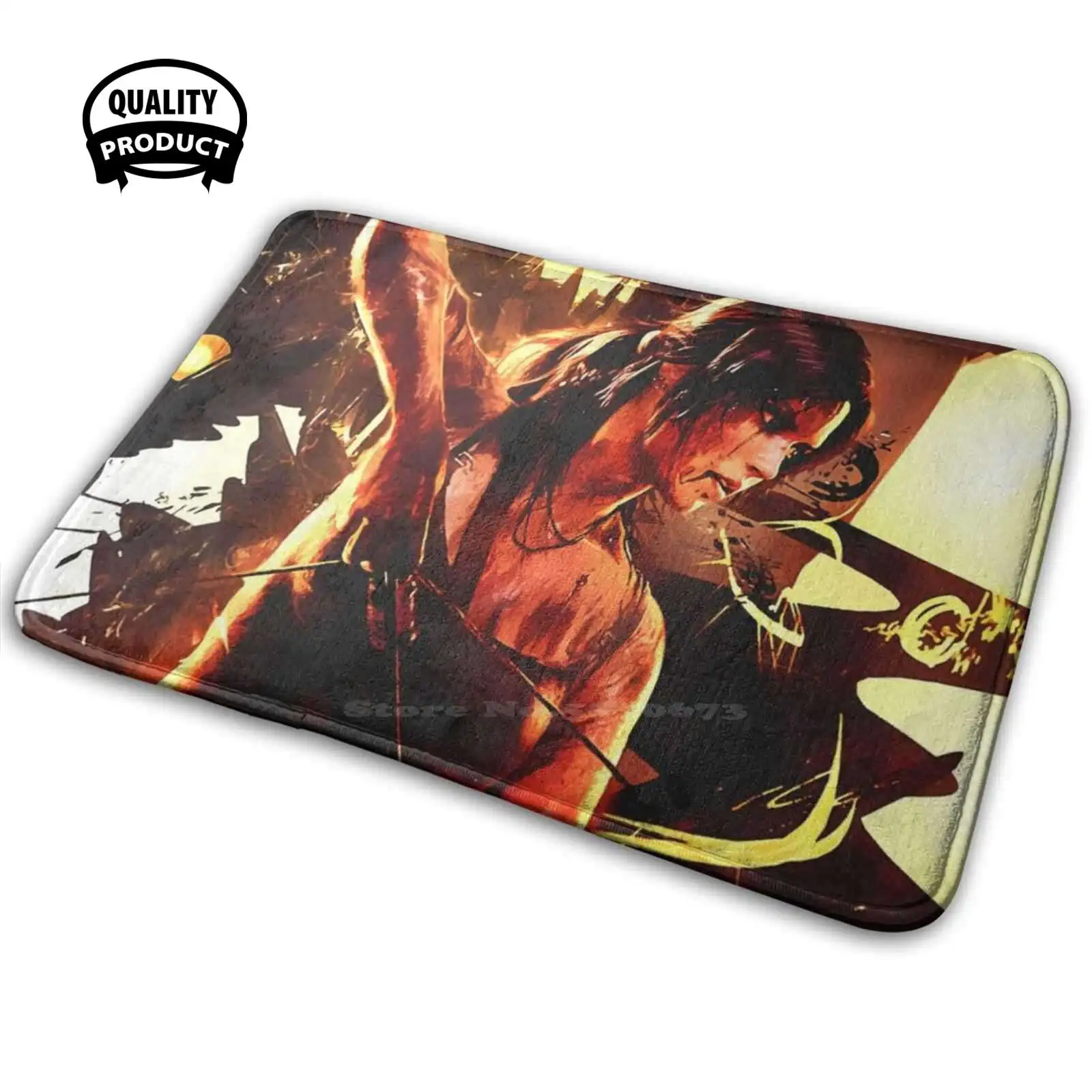 Tomb Raider Liscivia Anta Soft House Family Tappetino Antiscivolo Tappeto Tappeto Tomb Raider Lisca