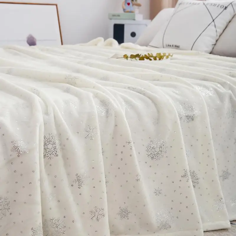 24 230*250CM King Size Flannel Blanket For Double Bed Soft Warm Fluffy Coral Fleece Bedspread Winter Plaid Blankets | Дом и сад