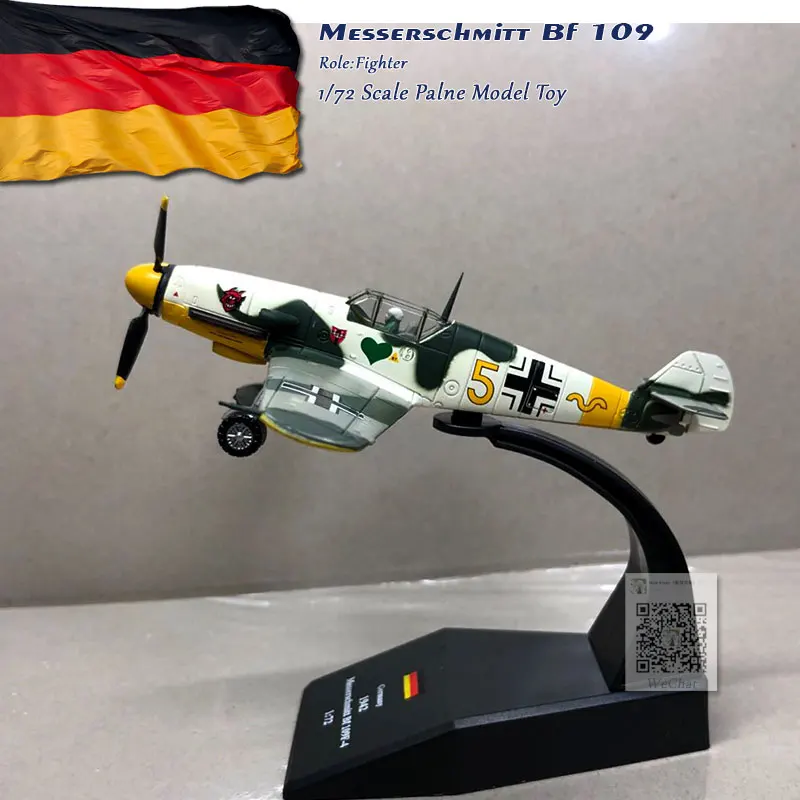 WLTK 1/72 масштаб военная модель игрушки немецкий Bf-109 истребитель литой металлический самолет модель игрушки для коллекции, подарок