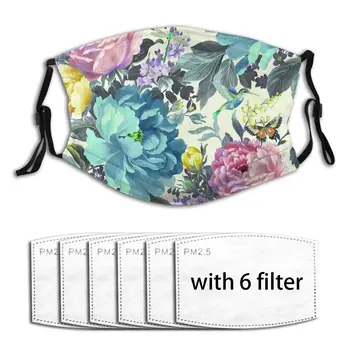 

A Shade Wilder Dianthus Floral Outdoor Washable Anti Dust 2020 Summer Face Masks PM2.5 Filter Protector Dust Haze Male