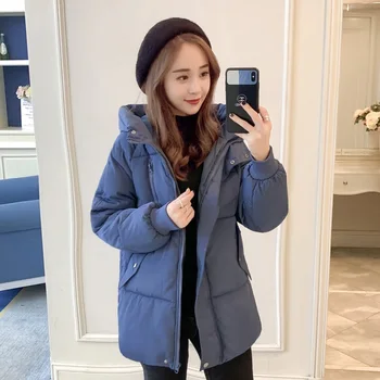 

2020 New Winter Coat Women Parka Loose Hooded Coat Fashion Thick Warm Down Jacket Women Casual Cotton-padded jacket Ladies Coats