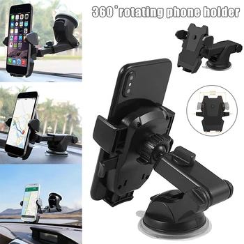 

Universal 360 Rotate Car Phone Holder Cradle GPS Navigation Suction Cup Bracket