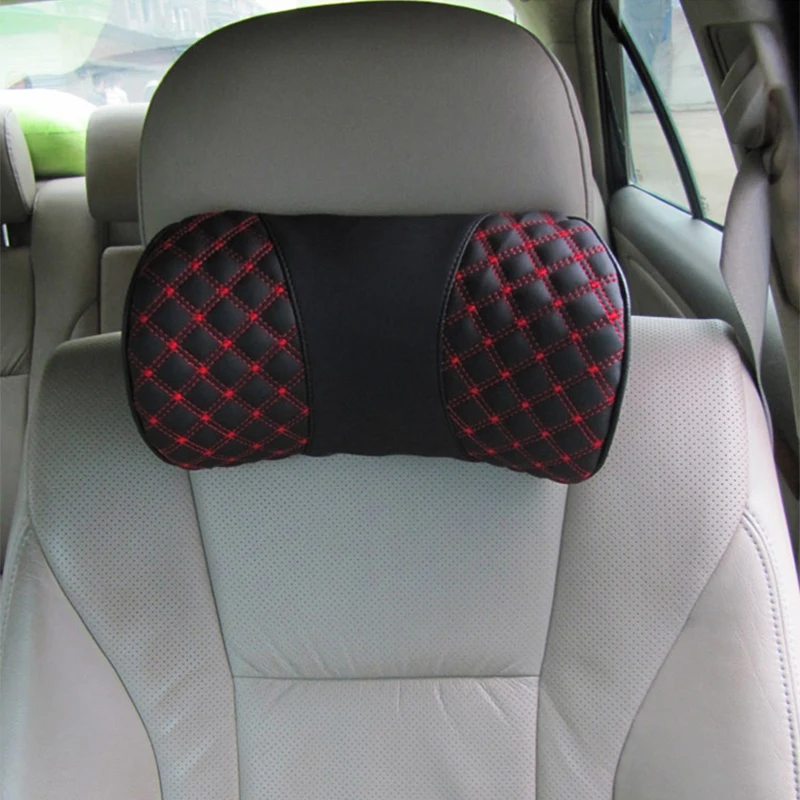 Интерьер автомобиля подголовники серии вина имитация кожи микрофибры уход за кожей подушка для шеи универсальная Одиночная