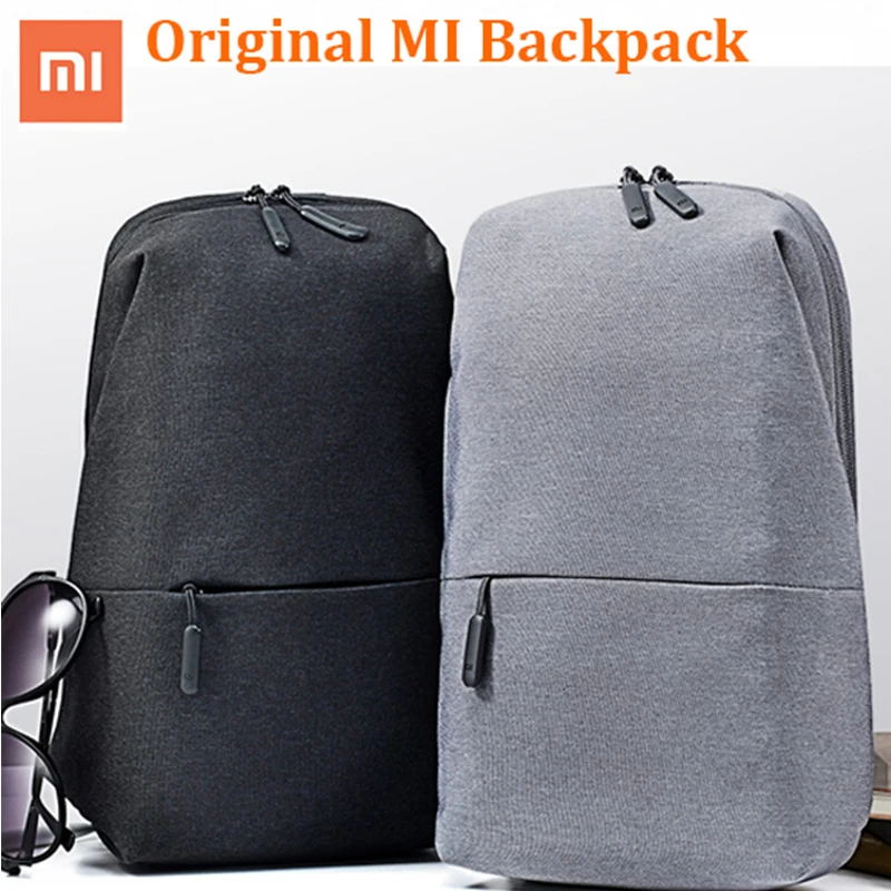 Новый оригинальный рюкзак Xiaomi для мужчин и женщин сумка через плечо маленького