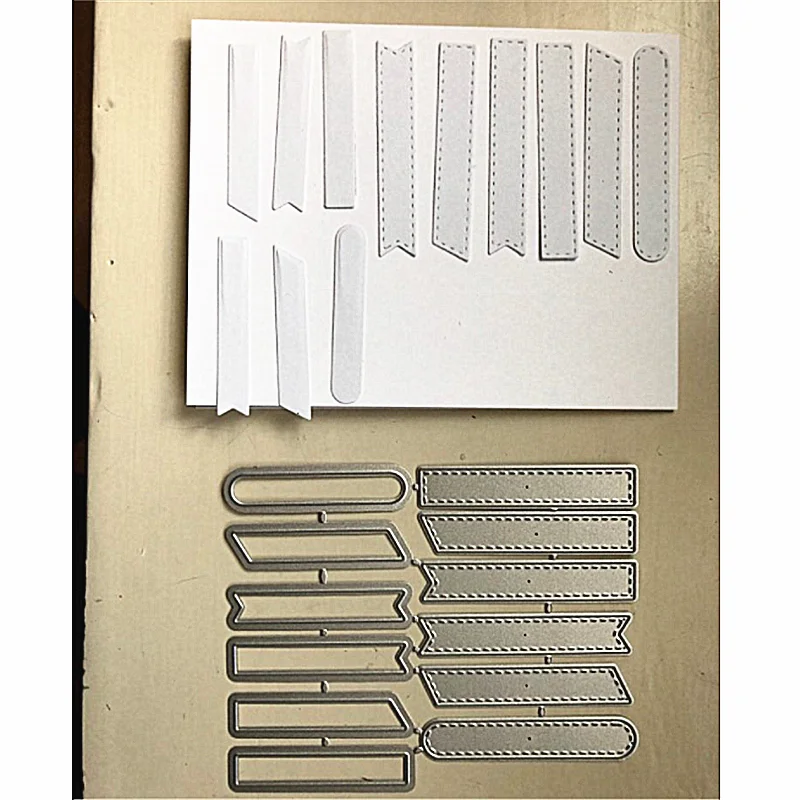 

Kokorosa Tag Banner Flag Dies Metal Cutting New New 2019 for Scrapbooking Embossing DIY Album Paper Craft Card Decor Craft Dies