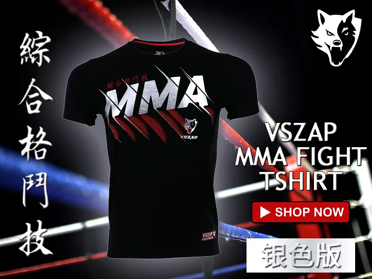 VSZAP MMA Muay шорты для тайского бокса Muay ThaiPattern Спортивная футболка тренировочный костюм дышащая одежда MMA рубашка одежда для бокса