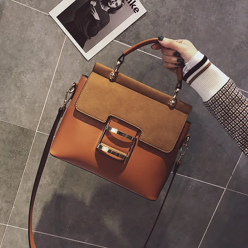 

2018 New Style Fashion Europe And America Style Cool Dull Polish bai da xiao Square Bag Shoulder Cross-body Bag Wholesale