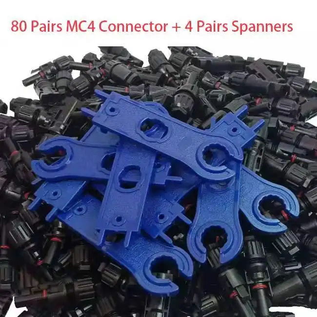 80 pairs 4 pairs 80 пар/лот, MC4 соединитель солнечной батареи MC4 соединители солнечной панели мужской и женский 30A 1000 В DC UL IP67 для солнечного кабеля - Цвет: 80 pairs 4 pairs