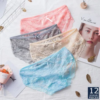 

12 Pcs/set whloesale Panties Women Fashion Girls Briefs Comfortable Lingerie Letter Women's Underpants Underwear ZY 017-2