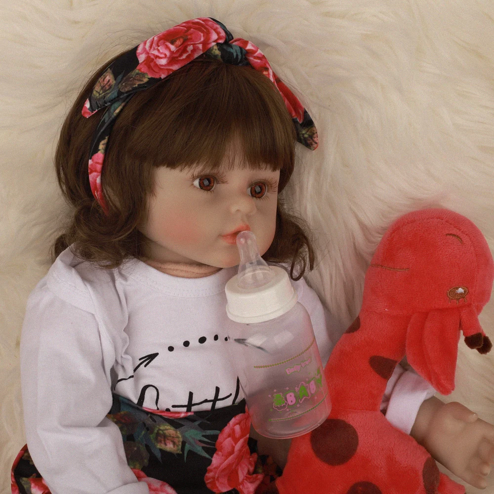 2" прекрасный дизайн Bebe Reborn Baby Doll Мягкие силиконовые реалистичные тканевые куклы модные игрушки для подарок на день рождения праздник 60 см