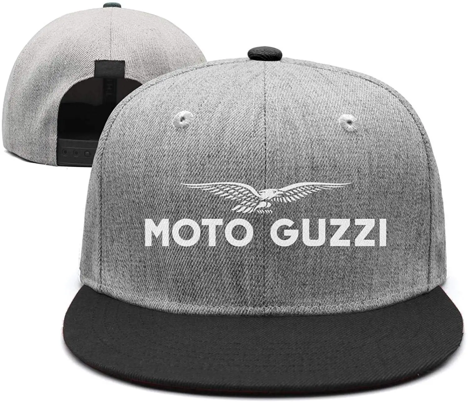 Унисекс Moto-Guzzi-motorcycle-logo1-Fit Flat Bill Повседневное Прохладный остроконечные Кепки