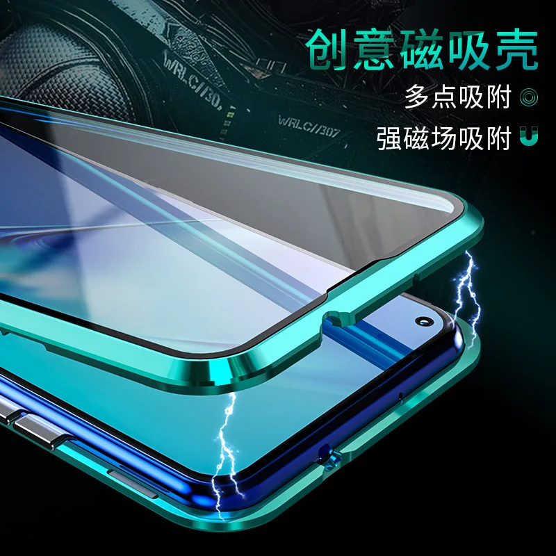 Huawei glory 20 двойное стекло в рамке Магнитный king мобильный телефон оболочка P30pro металлический Магнитный защитный чехол Nova5i