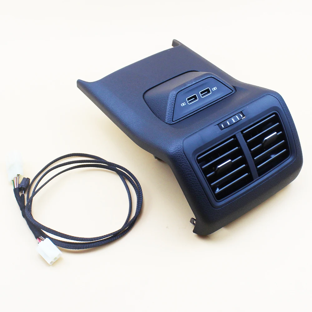 Car Styling A/C Rear Armrest Cover Center Air Condition Outlet Vents with Cable fit for VW Golf 7 MK7 5GG819203B 5GG 819 203 B