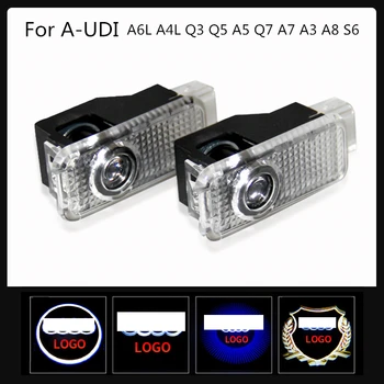 

2X Car Door Welcome Light LED Lamp Laser Ghost Shadow Projector LOGO Light For A-udi A6L A4L Q3 Q5 A5 Q7 A7 A3 A8 S6 Car Styling