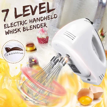 

Hand Mini Mixer Food Blender 7 Speed Control Multifunctional Food Processor Kitchen Mini Electric Manual Cooking Tools