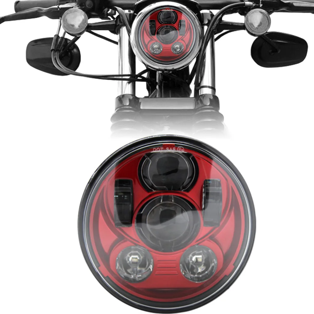 Для Harley светодиодный 5 3/4 &quot5 75&quot Светодиодный прожектор для Davidson Sporster XL 1200 883 Dyna