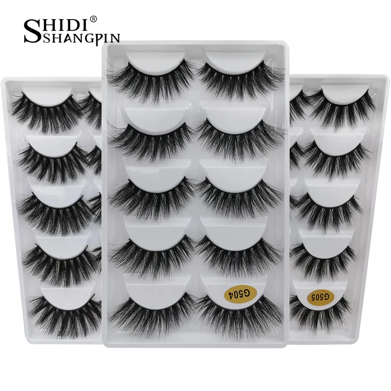 

5 pairs mink eyelashes makeups lashes natural long false eyelash dramatic eye lashes for make up mink cilios maquiagem faux cils