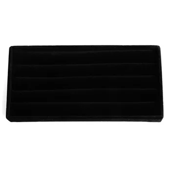 

Velvet Jewelry Ring Earring Display Box Tray Holder Storage Showcase Organizer